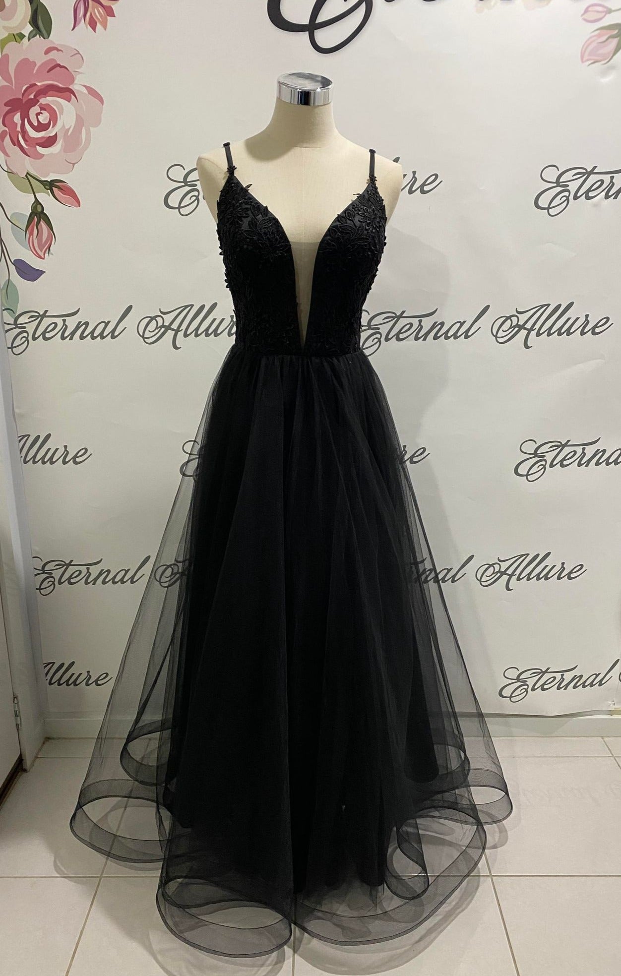 Nikki black wedding dress , black formal dress with pockets. Eternal Allure Pty Ltd Nikki black wedding dress , black formal dress with pockets. Eternal Allure Pty Ltd