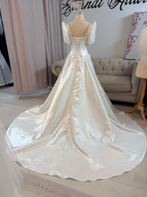Load image into Gallery viewer, Sydney Wedding Dress with detachable short sleeves and strap (philippines butterfly sleeves).