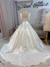 Load image into Gallery viewer, Sydney Wedding Dress with detachable short sleeves and strap (philippines butterfly sleeves).
