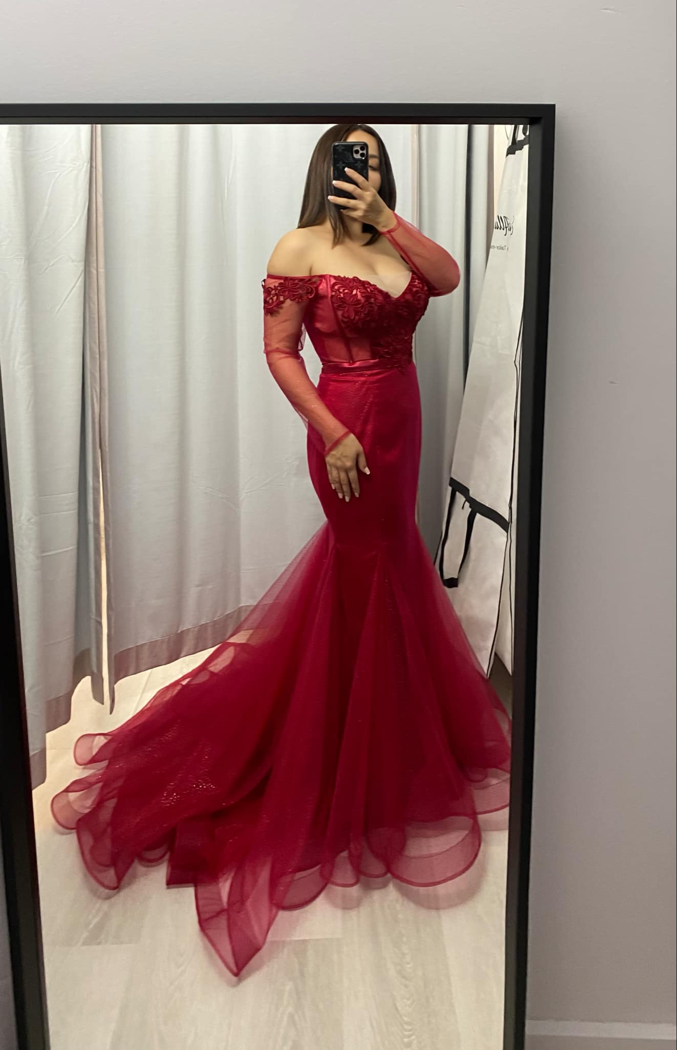 Lisa red glitter tulle / lace wedding dress ,formal dress . Eternal Allure Pty Ltd Lisa red glitter tulle / lace wedding dress ,formal dress . Eternal Allure Pty Ltd