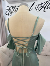 Load image into Gallery viewer, Kristy formal dress (come with separate adjustable strap) Black/ lilac /sage green