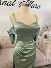 Load image into Gallery viewer, Kristy formal dress (come with separate adjustable strap) Black/ lilac /sage green