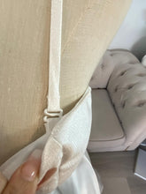 Load image into Gallery viewer, Julie wedding dress ,debutante dress with slit and pockets ( straps removable ) .