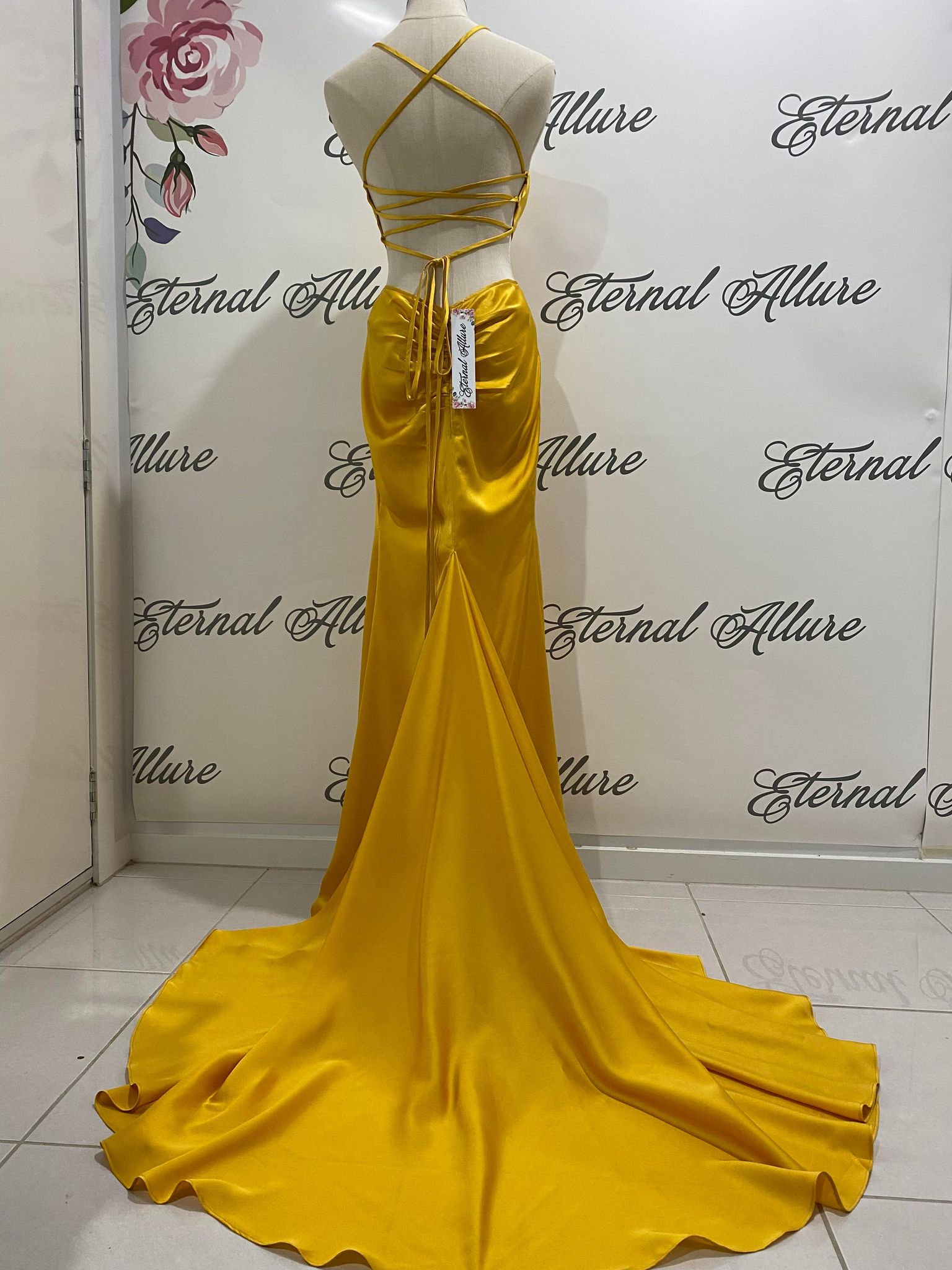 Claire yellow formal dress  Eternal Allure Pty Ltd
