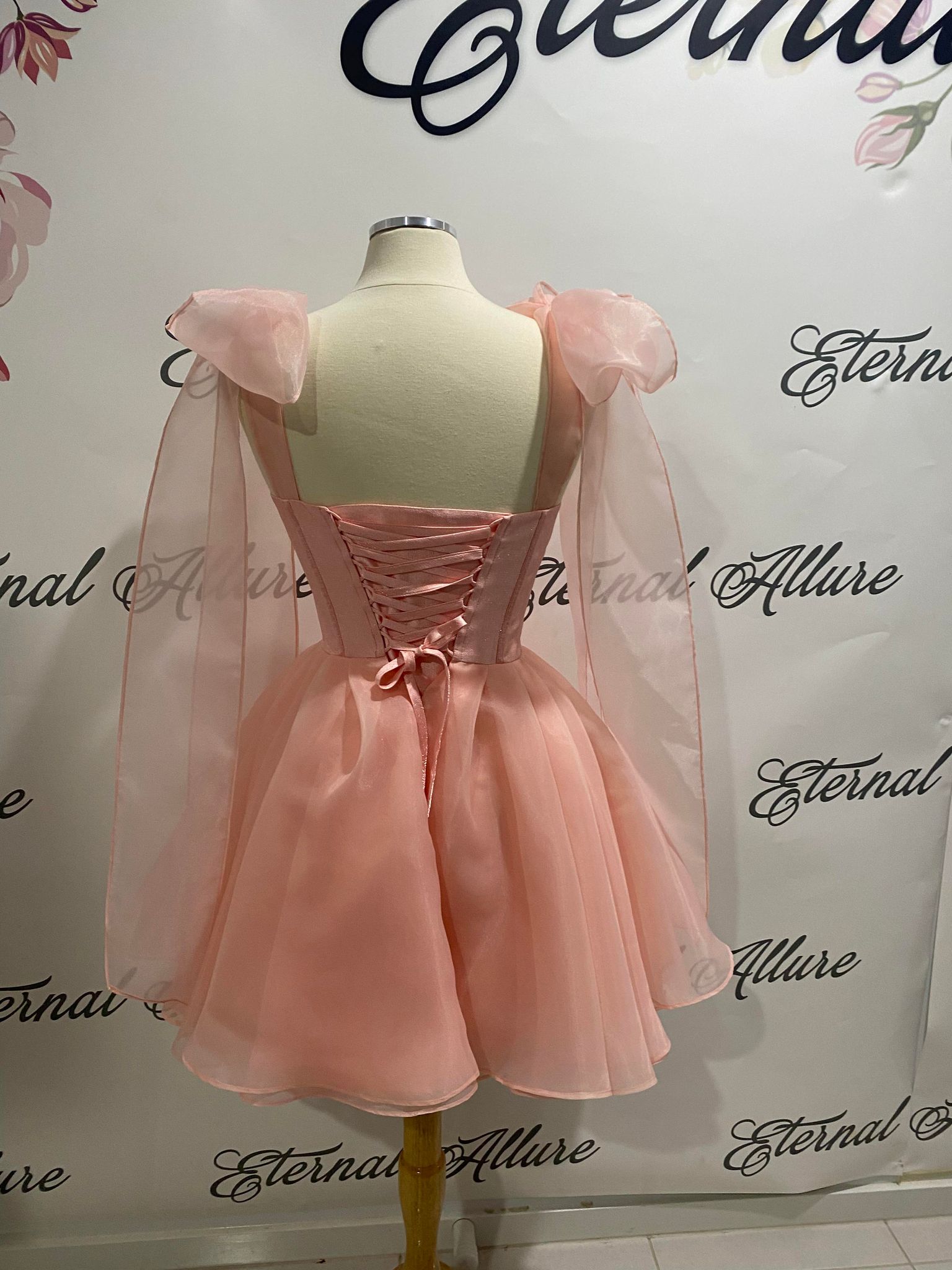 Cindy pink baby doll dress ( corset back)  Eternal Allure Pty Ltd