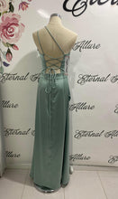 Load image into Gallery viewer, Bella sage green formal dress
