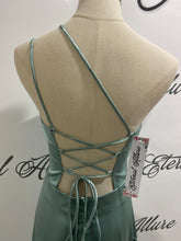 Load image into Gallery viewer, Bella sage green formal dress
