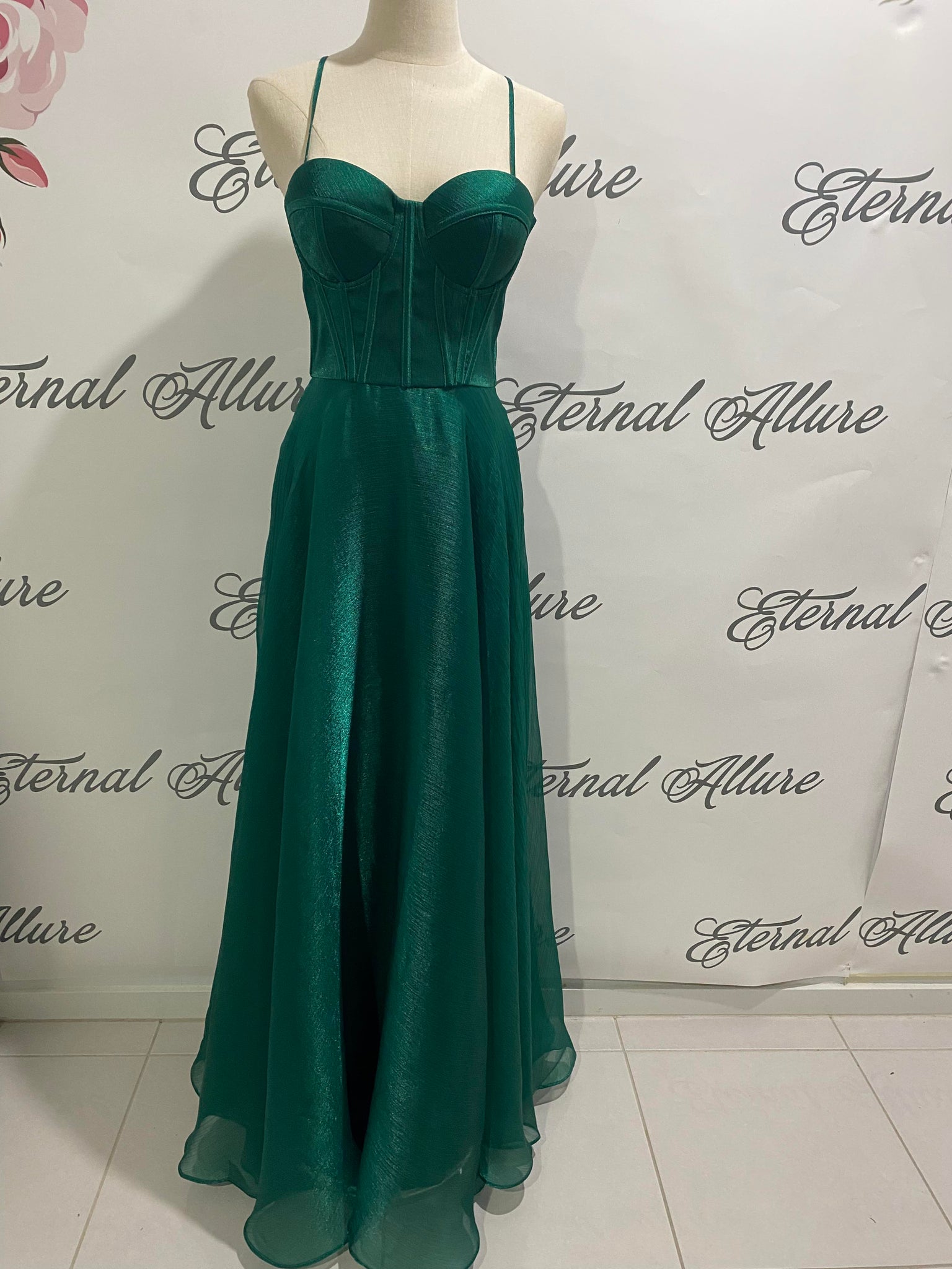 Laura green formal dress ( with pockets ) Eternal Allure Pty Ltd Laura green formal dress ( with pockets ) Eternal Allure Pty Ltd