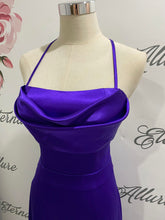 Load image into Gallery viewer, Jenny purple formal dress (with slit)
