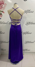 Load image into Gallery viewer, Jenny purple formal dress (with slit)
