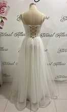 Load image into Gallery viewer, Nikki white wedding dress , debutante dress with pockets.
