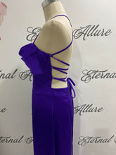 Load image into Gallery viewer, Jenny purple formal dress (with slit)
