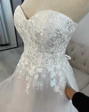 Load image into Gallery viewer, Jennifer waterfall wedding dress , deb dress
