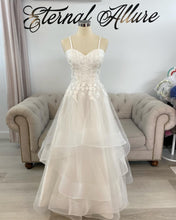 Load image into Gallery viewer, Jennifer waterfall wedding dress , deb dress
