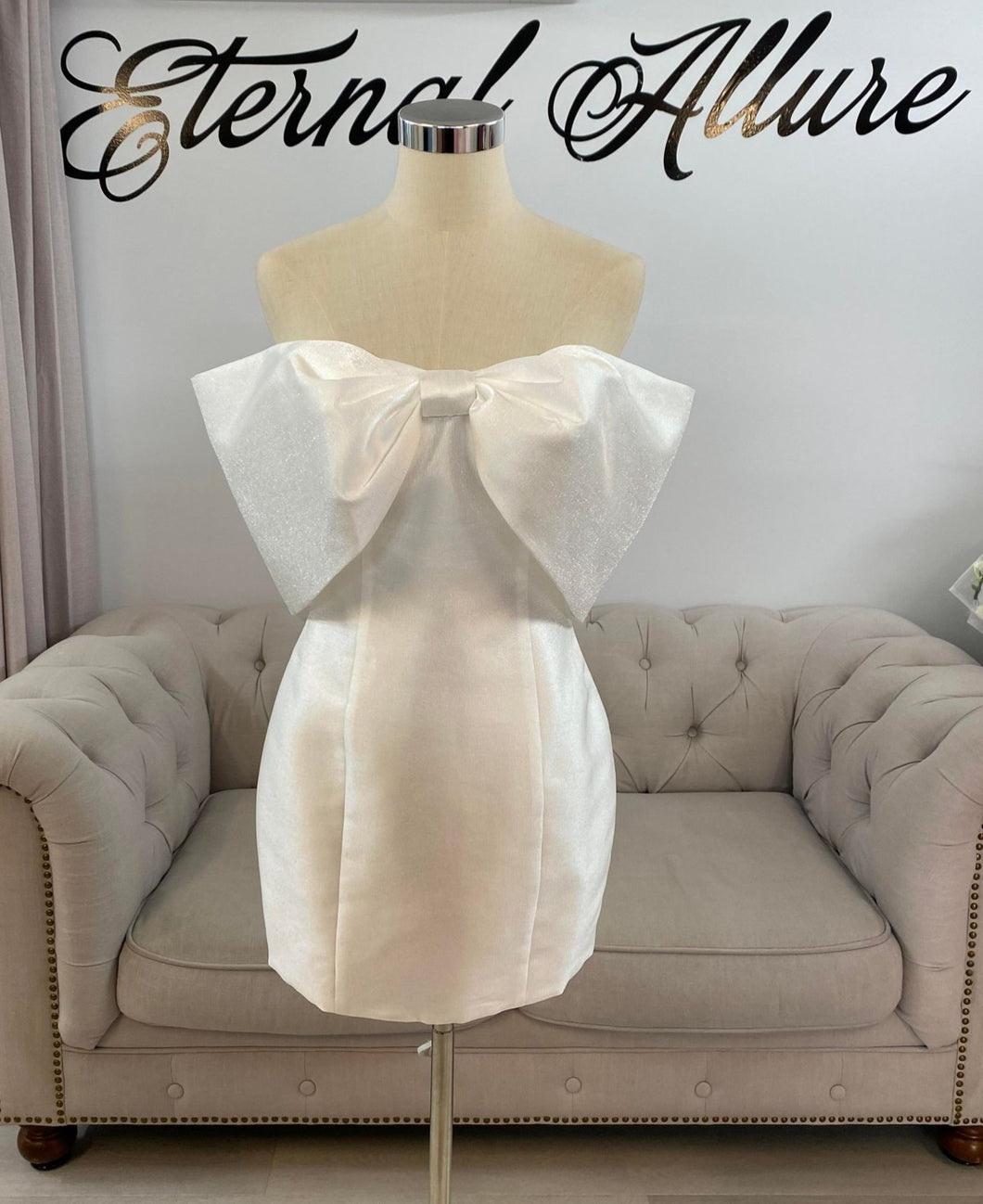 Emily bridal shower dress (removable adjustable straps)