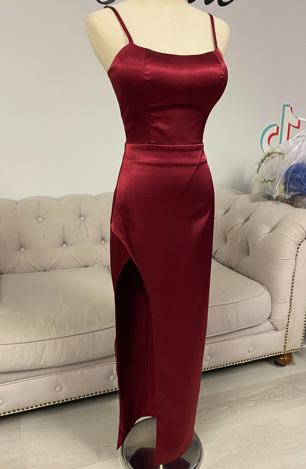 Jasmine dark red formal dress