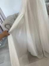 Load image into Gallery viewer, Mia glitter tulle wedding dress,deb dress with slit and pockets .
