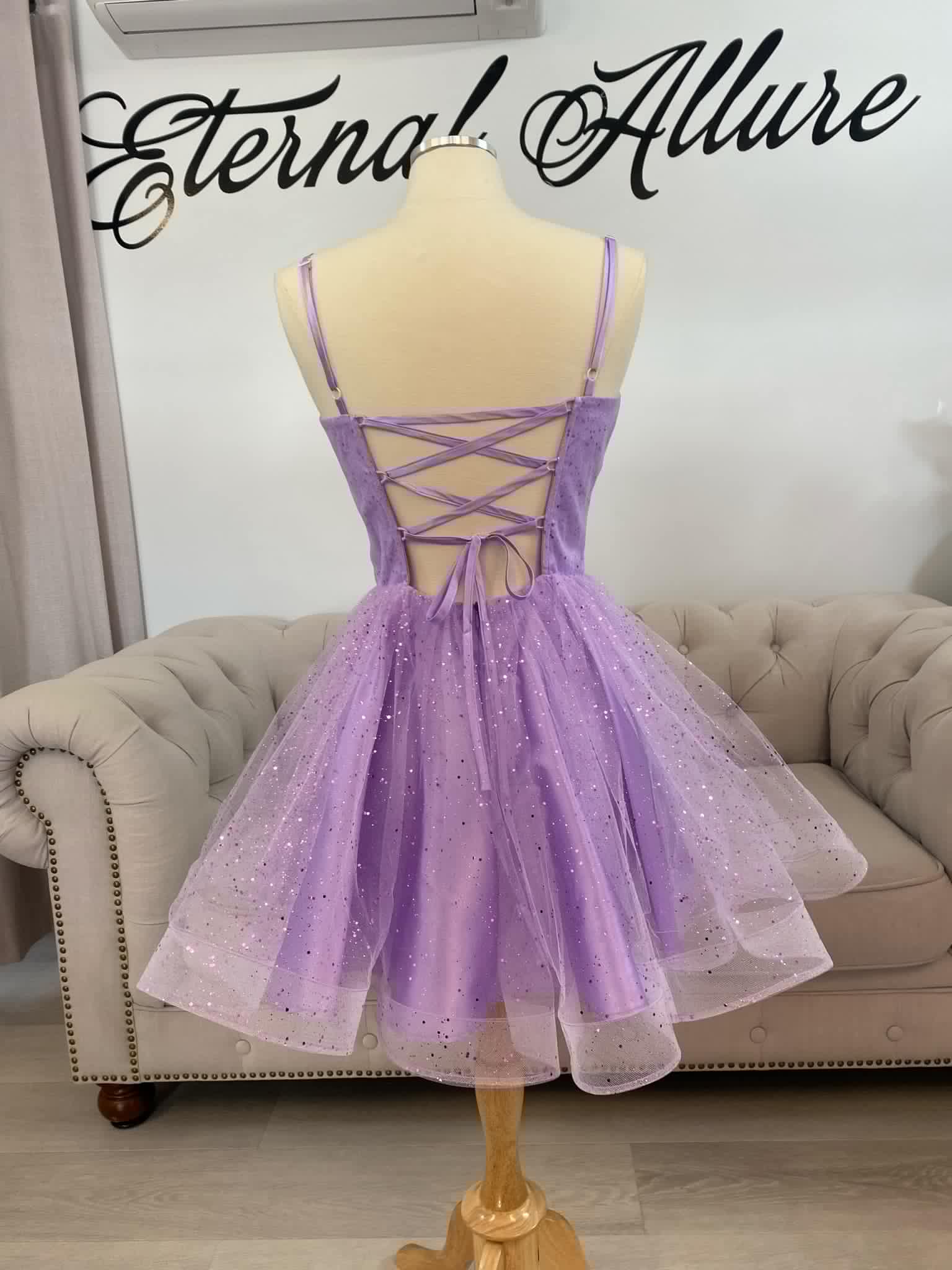 blue dress for baby girl Brighten Drop Waist Flower Accent Maxi Dress Lilac main image 1