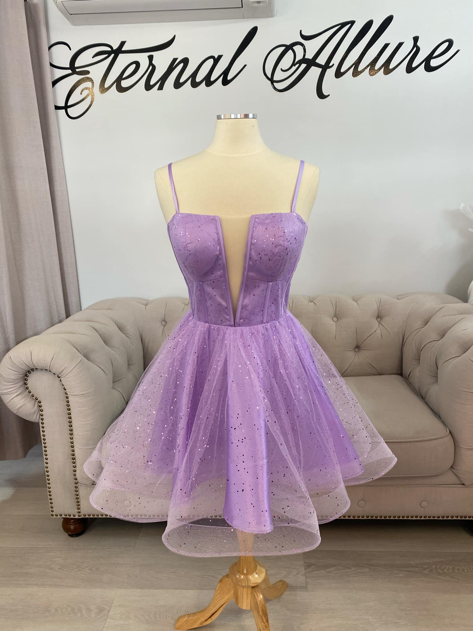 lavender dress for bridal shower One Shoulder Dress Mini Bow, White Corset Wedding Guest Dress, Purple Dress, Cocktail Party Lavender Dress, Bridal Shower Dress