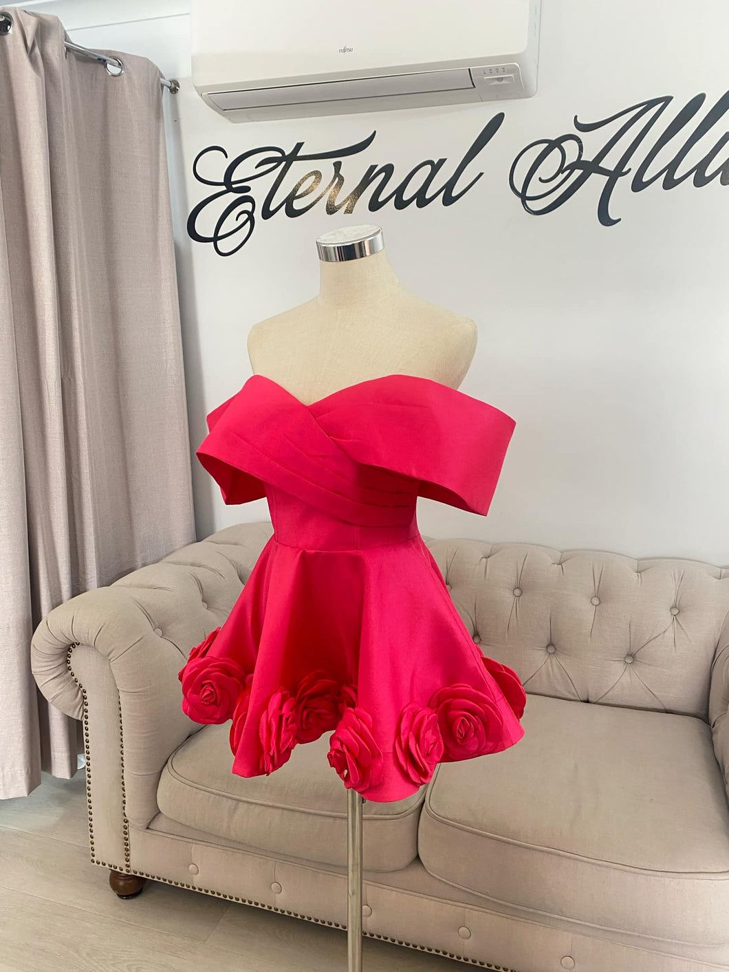 Evelyn hot pink bridal shower dress, 21st birth day dress. (with pocke Eternal Allure Pty Ltd Evelyn hot pink bridal shower dress, 21st birth day dress. (with pocke Eternal Allure Pty Ltd