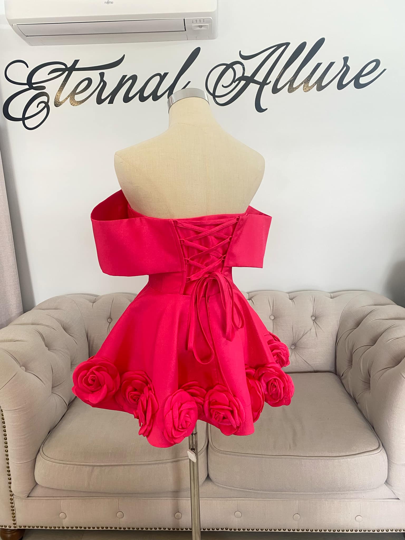 Evelyn hot pink bridal shower dress, 21st birth day dress. (with pocke Eternal Allure Pty Ltd Evelyn hot pink bridal shower dress, 21st birth day dress. (with pocke Eternal Allure Pty Ltd