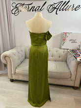 Load image into Gallery viewer, Bree olive green formal dress.
