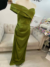 Load image into Gallery viewer, Bree olive green formal dress.
