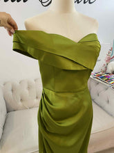 Load image into Gallery viewer, Bree olive green formal dress.

