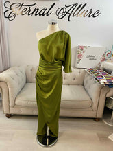 Load image into Gallery viewer, Vicky one shoulder formal dress.
