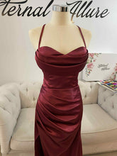 Load image into Gallery viewer, Emily dark red formal dress.
