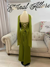 Load image into Gallery viewer, Jamille olive green formal dress
