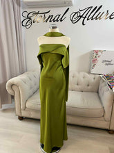 Load image into Gallery viewer, Jamille olive green formal dress
