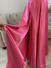 Load image into Gallery viewer, Emma hot pink formal dress with slit and pockets.

