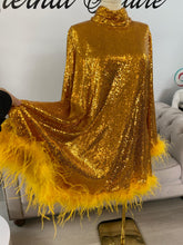 Load image into Gallery viewer, Bella gold sequin dress
