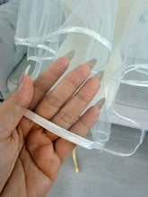 Load image into Gallery viewer, Mini length veil 2 layers ( tulle and satin).
