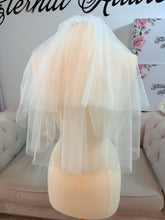 Load image into Gallery viewer, Mini length veil 2 layers
