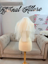 Load image into Gallery viewer, Mini length veil 2 layers
