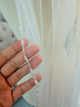 Load image into Gallery viewer, Beaded edge veil length 200cm
