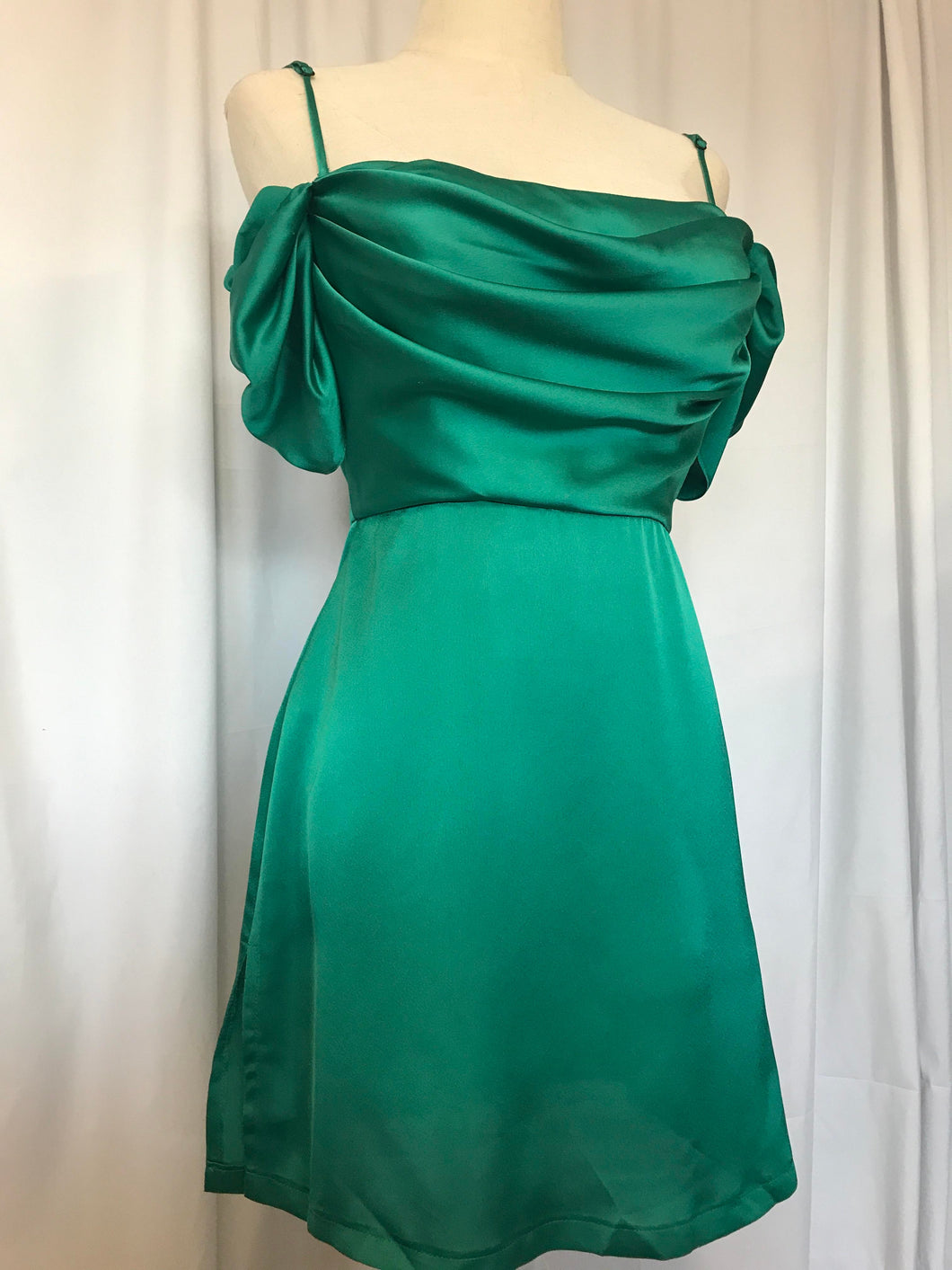 Hannah green satin dress Eternal Allure Pty Ltd Hannah green satin dress Eternal Allure Pty Ltd