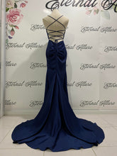 Load image into Gallery viewer, Lisa long dark blue formal dress
